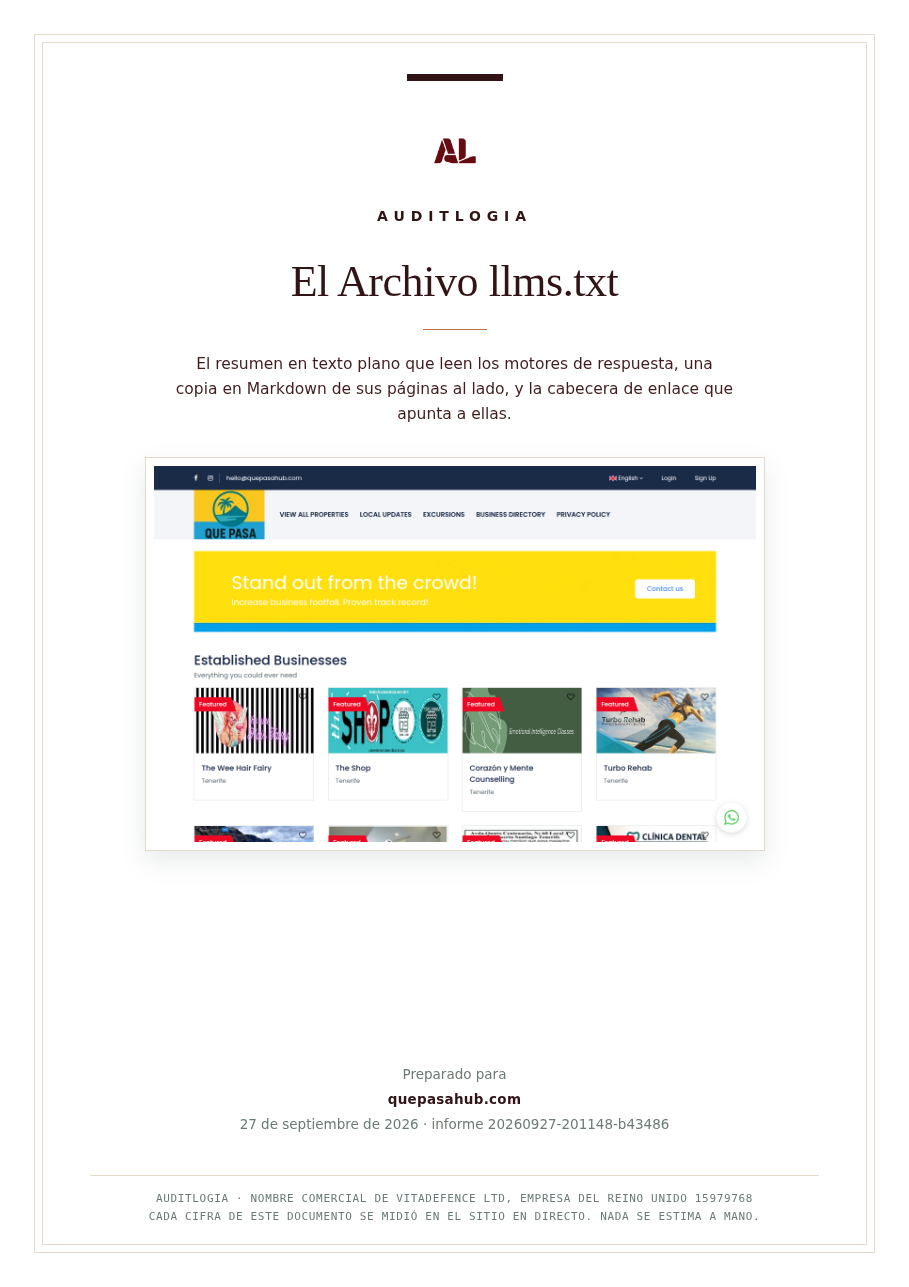 El Archivo llms.txt