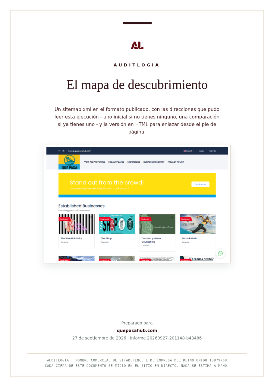El mapa de descubrimiento