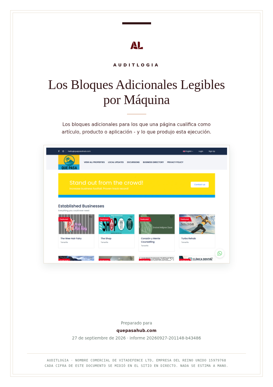 Los Bloques Adicionales Legibles por Máquina