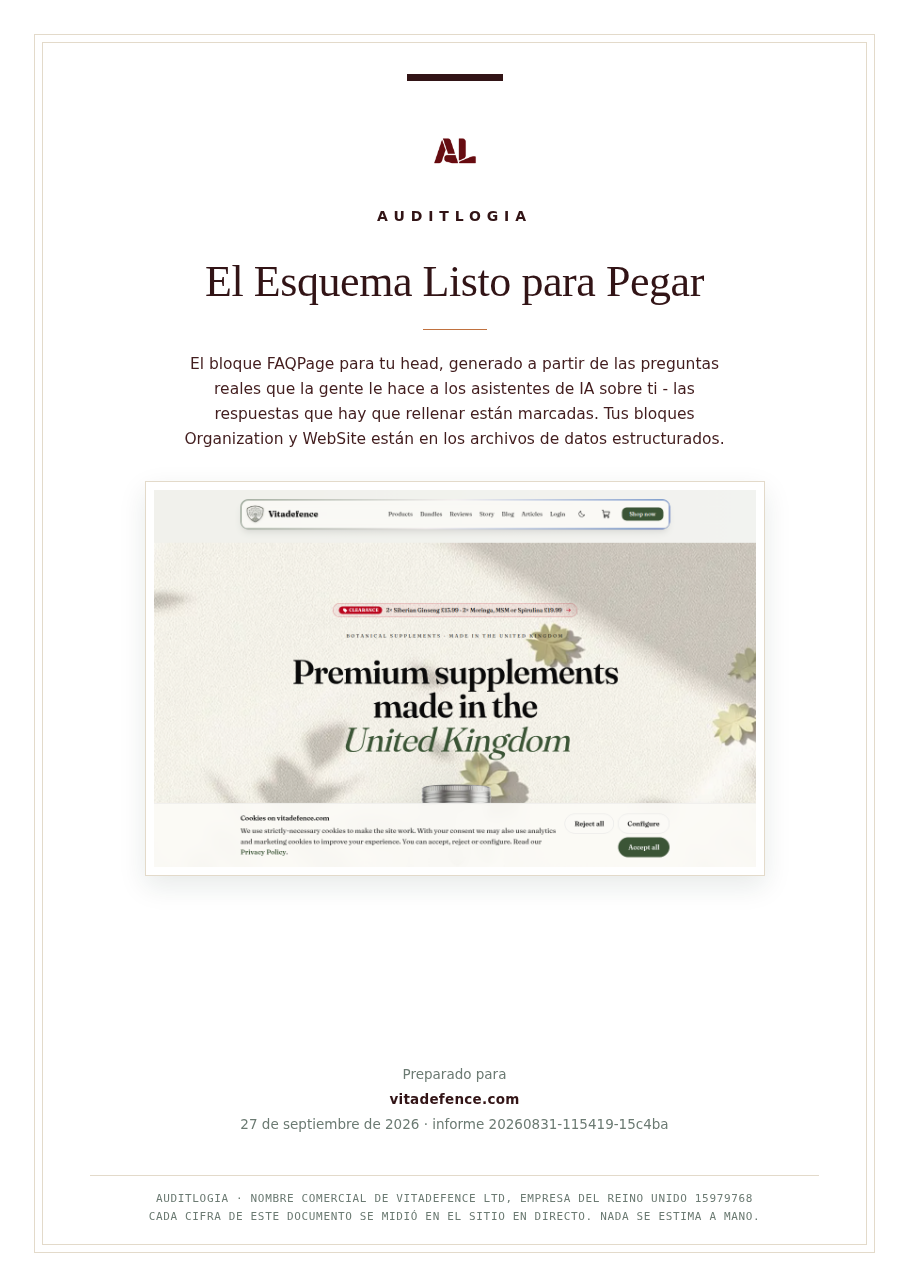 El Esquema Listo para Pegar