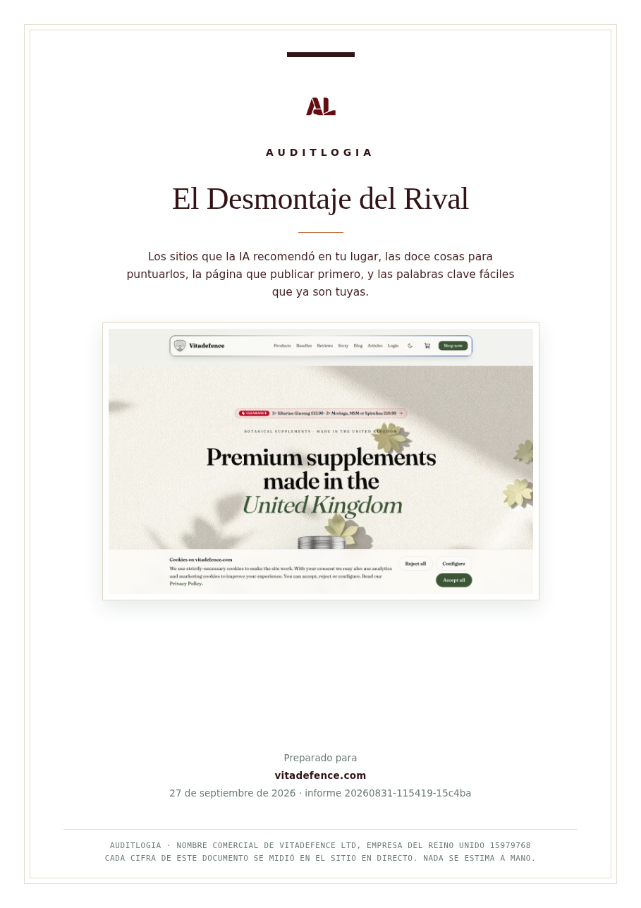 El Desmontaje del Rival