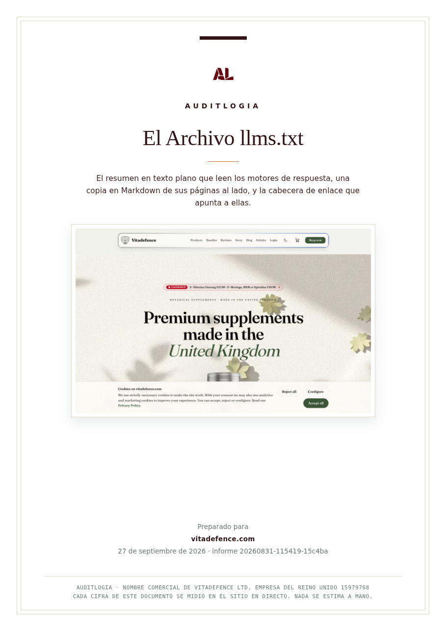El Archivo llms.txt