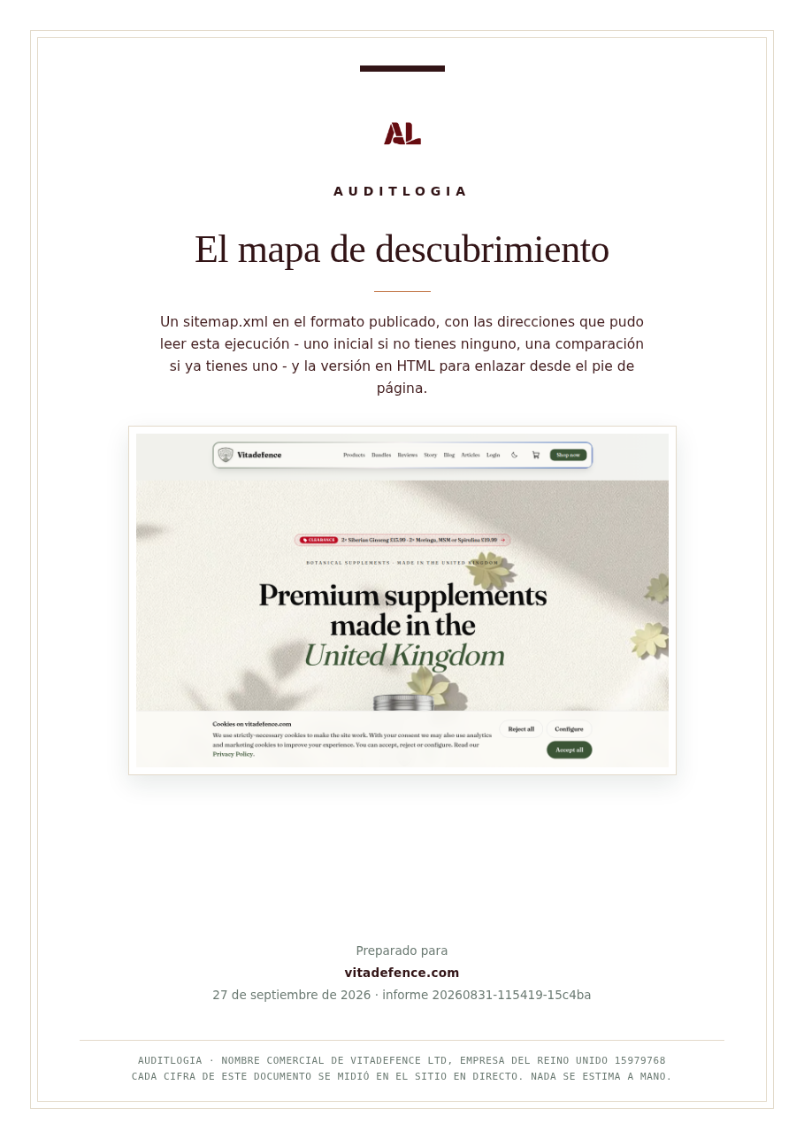 El mapa de descubrimiento