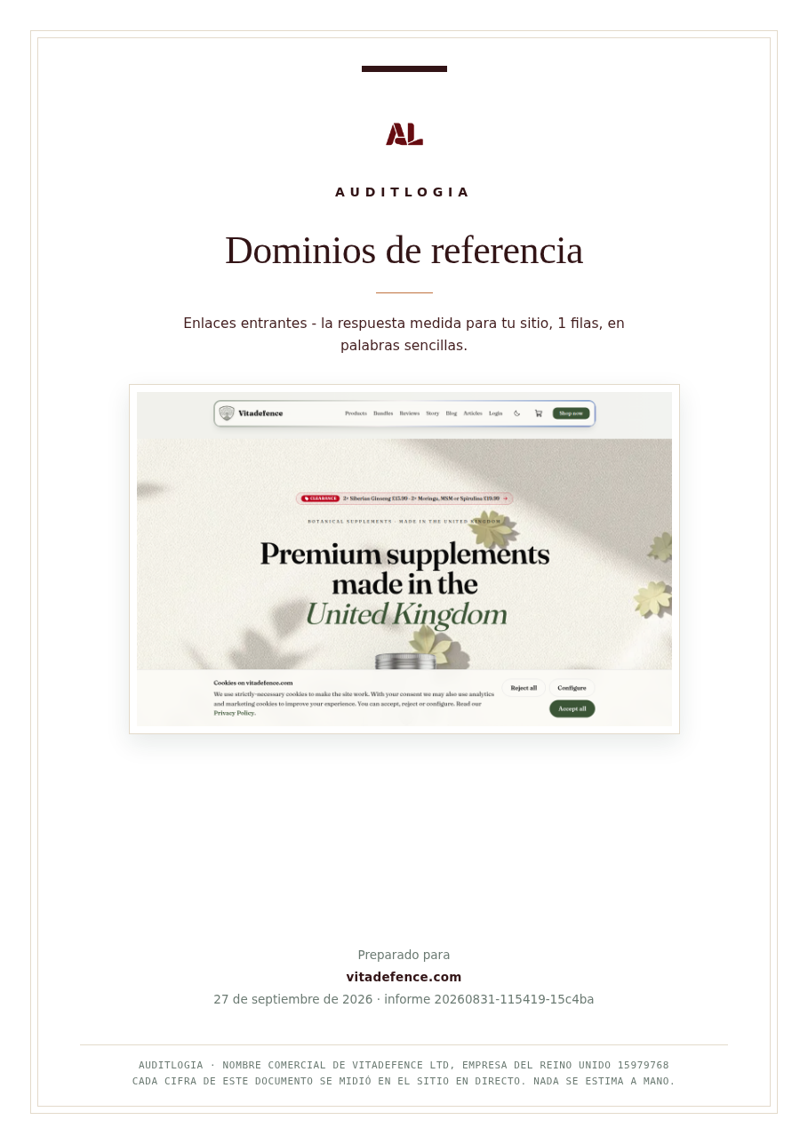 Dominios de referencia