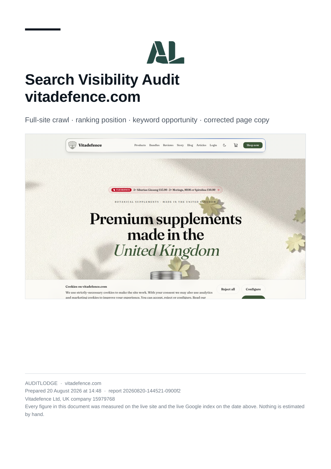 la auditoría posterior a las correcciones, página 1 de 14